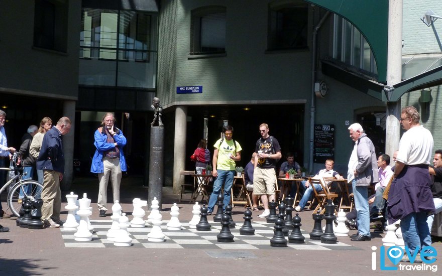 Play Chess on a huge board in Amsterdam
