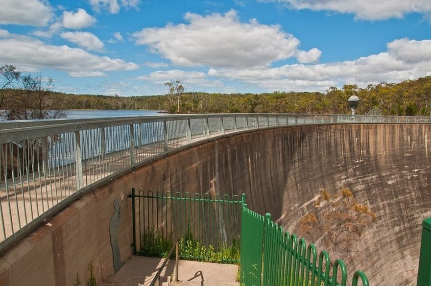 The whispering wall of Barossa Reservoir - Gawler