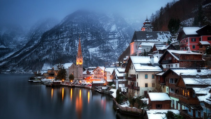 Idyllic Places to Visit this Winter - Hallstatt, Austria